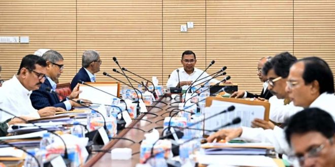 প্রধানমন্ত্রী তারেক রহমানের সভাপতিত্বে মন্ত্রিপরিষদের সভা চলছে।